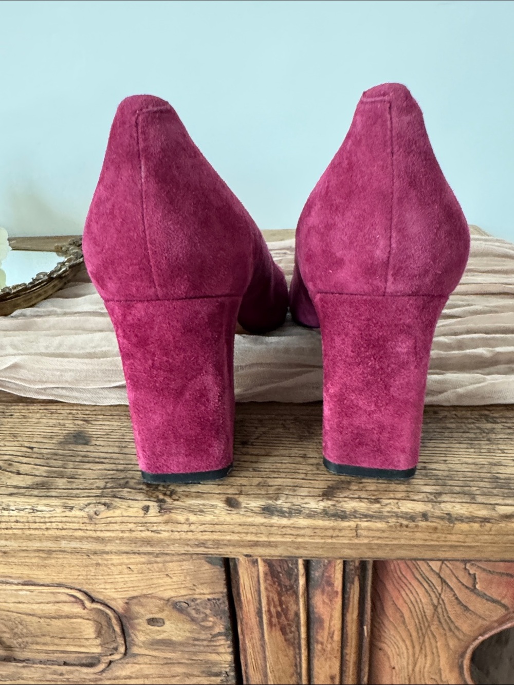 Marc Fisher LTD Magenta
Suede Abilene Pointy Toe Block Heel Pumps - Picture 6 of 10